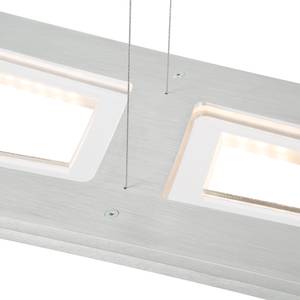 Suspension LED Eva Aluminium Blanc 90 ampoules