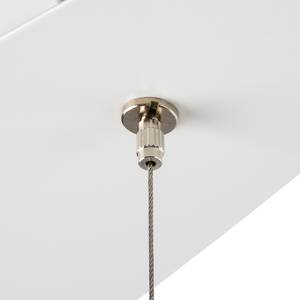 Suspension LED Eva Aluminium Blanc 90 ampoules