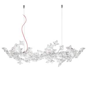 LED-Pendelleuchte Hanami Lentiflex / Edelstahl - 5-flammig