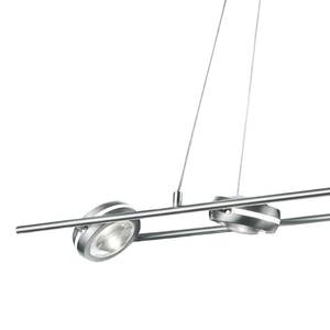 Suspension LED Leicester Verre / Métal - 4 ampoules - Mat nickel - Nickel mat