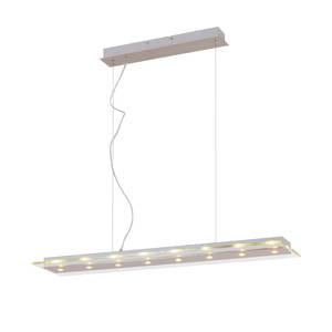 Suspension LED Métal / Verre Argenté