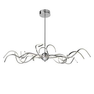 LED-Pendelleuchte Octopus Metall/Silikon Silber Satin