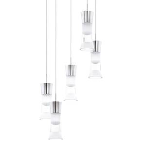 Suspension LED Pancento II Matériau synthétique / Acier - 5 ampoules