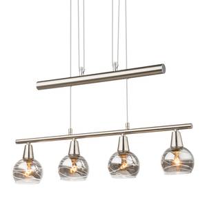 LED-hanglamp Roman Lines glas/metaal - 4 lichtbronnen