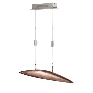 LED-hanglamp Shine-Mussel aluminium - 5 lichtbronnen - Koper - Breedte: 105 cm