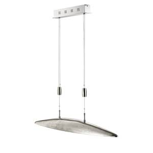 LED-Pendelleuchte Shine-Mussel Aluminium - 5-flammig - Silber - Breite: 105 cm