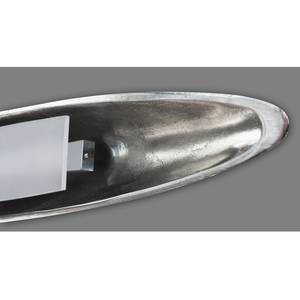 LED-hanglamp Shine-Mussel aluminium - 5 lichtbronnen - Zilver - Breedte: 105 cm
