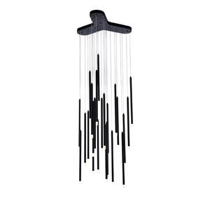 LED-hanglamp Starshower plexiglas/aluminium - 24 lichtbronnen