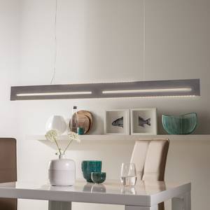 Lampada LED a sospensione Vale Alluminio Color argento 80 luci