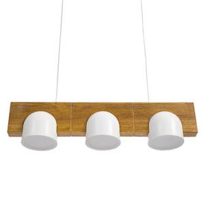 LED-hanglamp Vica ijzer/massief eikenhout