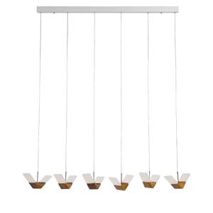 LED-hanglamp Nufaru plexiglas/massief eikenhout