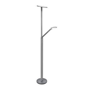 Lampada da terra LED Hero Alluminio Grigio scuro opaco