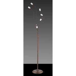LED-Stehleuchte Sara Tress Acrylglas / Metall - 6-flammig - Vintage Braun
