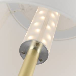 LED-Stehleuchte Varese Alta Webstoff / Metall - 1-flammig - Messing