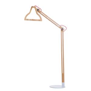 Lampadaire LED Yodo Frêne massif / Fer- 1 ampoule