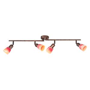 Wandleuchte Sally- Metall/Glas Gold - 4-flammig