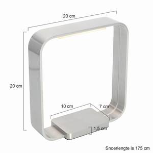 LED-Tischleuchte Cascade 9-flammig Nickel matt