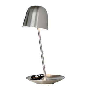 LED-Tischleuchte Pirol Metall Silber Satin