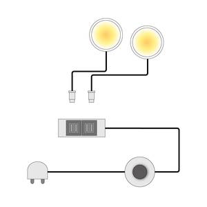 1 éclairage intégré LED Invercargill Lot de 2