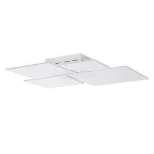 Applique murale/plafond LED Ouadrifoglio Verre / Acier Blanc 1 ampoule