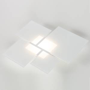 LED-Wand- & Deckenleuchte Ouadrifoglio Glas/Stahl Weiß 1-flammig