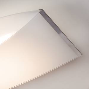 LED-wand- en plafondlamp Poema glas/staal wit 2 lichtbronnen