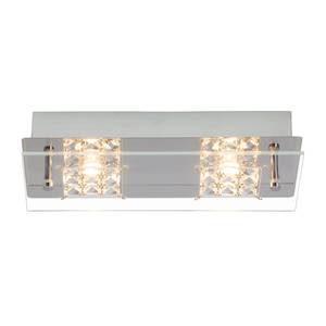 Lampada LED parete e soffitto Martino 2 luci - Color argento - Metallo cromato