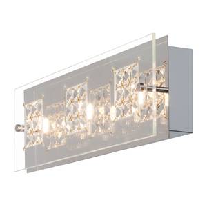 Lampada LED da parete e soffitto Martino 3 luci Color argento Metallo cromato