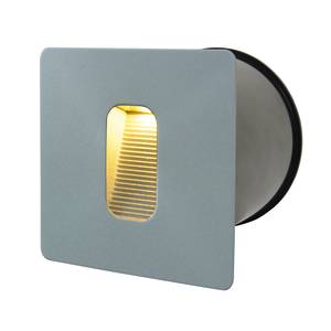 Spot encastré mural LED Block II 1 ampoule Aluminium argenté