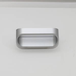 LED-Wandleuchte Ameras Aluminium - Weiß / Silber