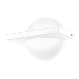 LED-wandlamp Boldo kunststof / aluminium - 1 lichtbron - Wit