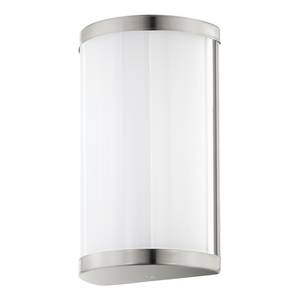 Applique murale LED Cupella Matériau synthétique / Acier - 2 ampoules - Blanc / Nickel