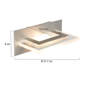 LED-wandlamp Humilus 1 lichtbron mat nikkelkleurig