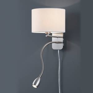 Lampada da parete LED Metallo Nichel opaco 1 luce - Effetto acero / FloatVetro