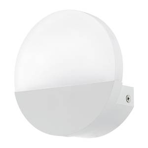 Applique murale LED Metrass II Matériau synthétique / Aluminium - 1 ampoule - Blanc - Blanc