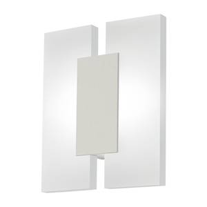 LED-Wandleuchte Metrass III Kunststoff / Aluminium - 2-flammig - Aluminium / Weiß