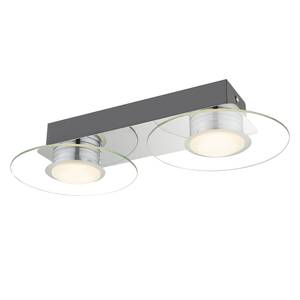 LED-Wandleuchte Parda II Glas / Stahl - 2-flammig