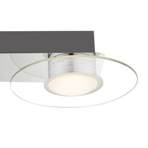 LED-wandlamp Parda II glas/staal - 2 lichtbronnen