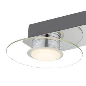 LED-wandlamp Parda II glas/staal - 2 lichtbronnen