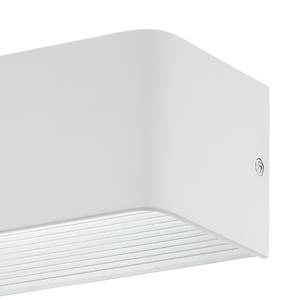 Applique murale LED Sania II Aluminium - 1 ampoule - 20 - Blanc - Blanc - Largeur : 20 cm