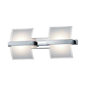 LED-wandlamp chroomkleurig 2 lichtbronnen