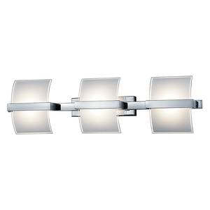 LED-wandlamp chroomkleurig 3x5W