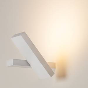 Applique murale LED Virginia Aluminium Blanc 12 ampoules