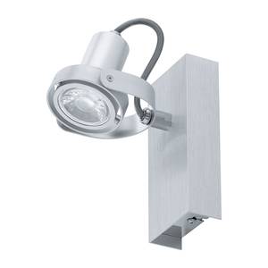 Spot mural LED Novorio Aluminium - 1 ampoule - Aluminium - Aluminium