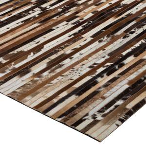 Tapis patchwork Skelby Cuir - Marron - 200 x 290 cm