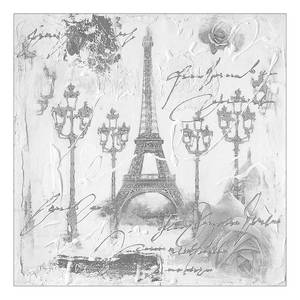 Toile baroque I Multicolore - Blanc - Fibres naturelles - 40 x 40 x 4 cm