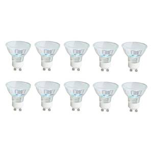 LED-lampen (10-delige set) Wit - Keramiek - Glas - Hoogte: 6 cm