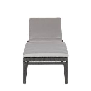 Chaise longue Paradise Lounge II En polyrotin Gris