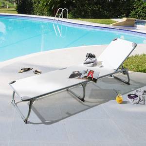 Chaise longue Summer Sun IV Usage en extérieur - Blanc