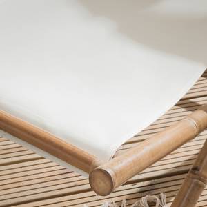 Sedia sdraio Bamboo Legno massello di bambù / Tessuto